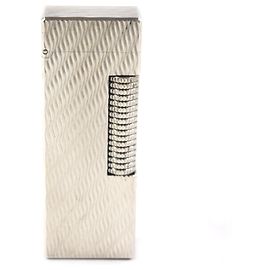 Alfred Dunhill Accendino Dunhill Square Wave Pattern Argento