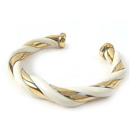 Pulseira de couro SV925 Twist da Hermès Outro