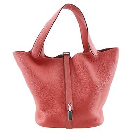 Hermès Picotin Lock 22 MM Clemence Handtasche Rot