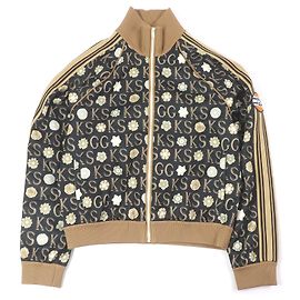 Gucci Ken Scott All-over Logo Polyester Cotton Track Jacket Black