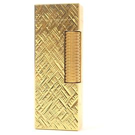 Alfred Dunhill Dunhill Crosscut Square Lighter Golden