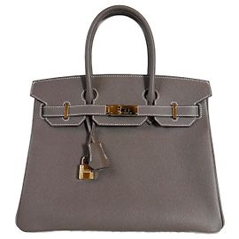 Hermès Birkin 30 Epsom Etoup Leder Handtasche Dunkelbraun