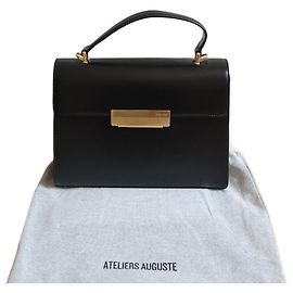 Atelier Auguste Capucine Gold Leather Black Box Black