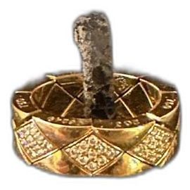 Anello Chanel Trapuntato D'oro
