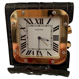 Réveil de voyage Cartier en acier Autre