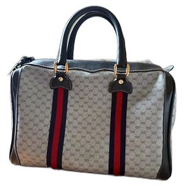 Gucci Handbag Navy Blue Leather Navy blue