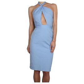 Dsquared2 Kleid aus Baumwolle Blau Blau