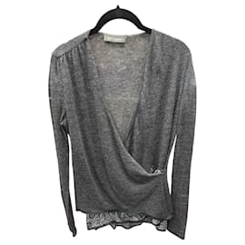Pull Ermanno Scervino Gris en Viscose Gris