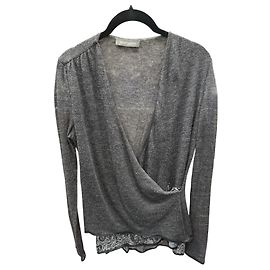 Suéter Ermanno Scervino Cinza de Viscose Cinza