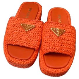 Prada Mules Laranja