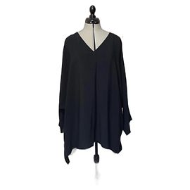 Courreges Black Hooded Cape Black Eggshell