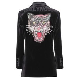 Gucci Hollywood velvet blazer black Black