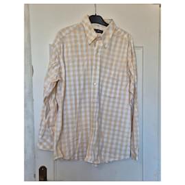 Balenciaga-Balenciaga Men's Checkered Shirt Long Sleeves Size 17/43 XL/42-Multiple colors