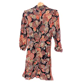 Robe mini fleurie rouge Ba&Sh Rouge