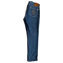 Vaqueros Gianni Versace de algodón azul Azul
