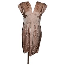 Vestido rosa de bolinhas Moschino Cheap And Chic comprimento joelho Rosa