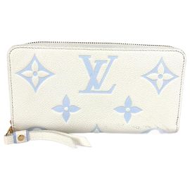 Cartera Larga Monogram Empreinte Louis Vuitton Blanco Azul