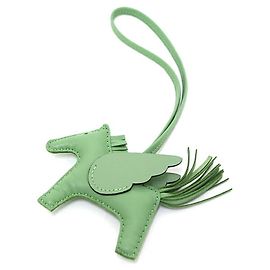 Porte-clés Hermès Rodeo Pegasus PM Vert Vert clair