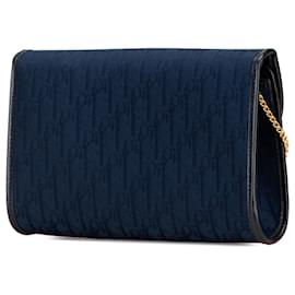 Dior-Dior Blue Diorissimo Trotter Canvas Chain Crossbody-Blue,Dark blue