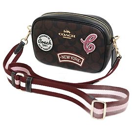 Bolsa de Câmera Mini Jamie da Coach Marrom Preto