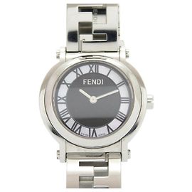Reloj de cuarzo negro de acero inoxidable Fendi 6100L Caredro Shell Otro