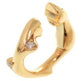 Brinco de diamante em ouro rosa 18K Christian Dior Dourado