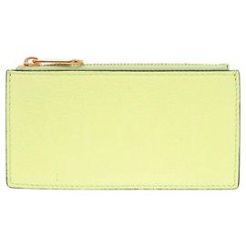 Grünes Leder-Kartenetui von Gucci Grün