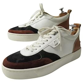 Christian Louboutin-CHRISTIAN LOUBOUTIN HAPPYRUI 41.5 SNEAKERS IN LEATHER SHOES-Multiple colors