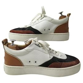 Christian Louboutin-CHRISTIAN LOUBOUTIN HAPPYRUI 41.5 SNEAKERS IN LEATHER SHOES-Multiple colors