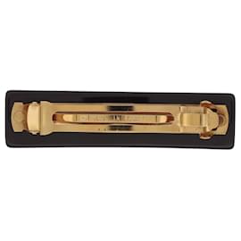 Louis Vuitton-LOUIS VUITTON AMARANTH RESIN INCLUSION HAIR CLIP-Dark red