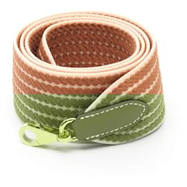 Hermès-Hermes Bandouliere Sangle Cordage Veau Swift Canvas Shoulder Strap-Brown