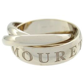 Cartier Trinity Ring aus 750er Weißgold, Größe 11 Silber