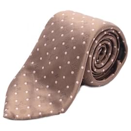 Louis Vuitton-Louis Vuitton Monogram Silk Tie-Pink,Beige
