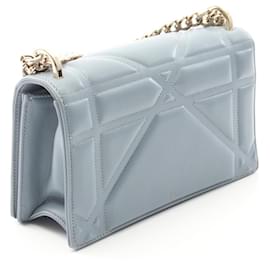 Dior-Dior DIORAMA Leather Shoulder Bag-Blue