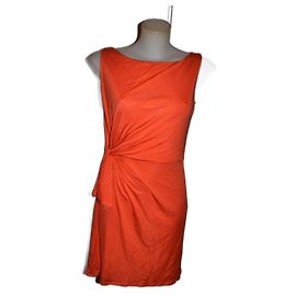 Mini vestido elástico laranja Issa Laranja