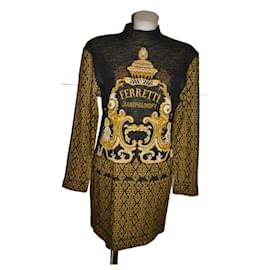 Alberta Ferretti patterned wool blend dress Multiple colors