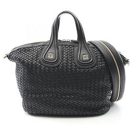 Bolsa 2 em 1 em couro de bezerro Givenchy Nightingale Preto