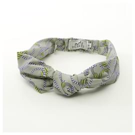 Hermès-Hermes Canoe H Nylon Hairband-Pink