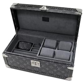 Louis Vuitton-Louis Vuitton Monogram Eclipse Coffret Accessoires Jewelry Box M44127-Black