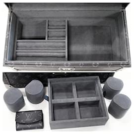 Louis Vuitton-Louis Vuitton Monogram Eclipse Coffret Accessoires Jewelry Box M44127-Black