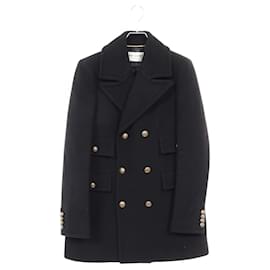 Yves Saint Laurent Manteau en laine angora Saint Laurent Paris Noir