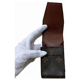 Louis Vuitton-Louis Vuitton Etui Cigarette Monogram Cigarette Case-Brown