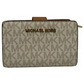 Cartera de lona recubierta de PVC Michael Kors 35F8GTVF2B Blanco Otro