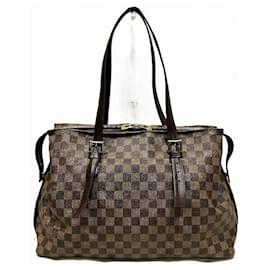 Louis Vuitton-Louis Vuitton Chelsea Damier Shoulder Bag-Brown