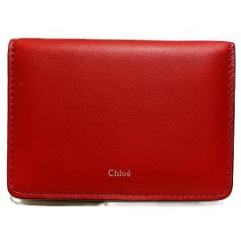 Chloé Funda de cuero Chloe Roja