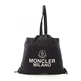 Moncler DRAWSTRING TOTE BAG Fabric 2way Bag Black