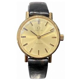 Omega Geneve GP Relógio Manual para Mulheres Dourado