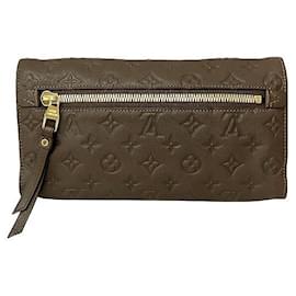 Louis Vuitton-Bolsa Clutch Empreinte Petillante Louis Vuitton-Marrom,Taupe