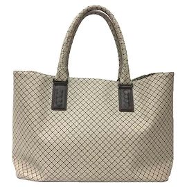 Bolsa Tote Marco Polo da Bottega Veneta Marrom Cinza