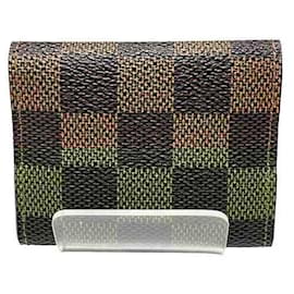 Louis Vuitton-Louis Vuitton Damier Cufflinks Case Accessory-Brown